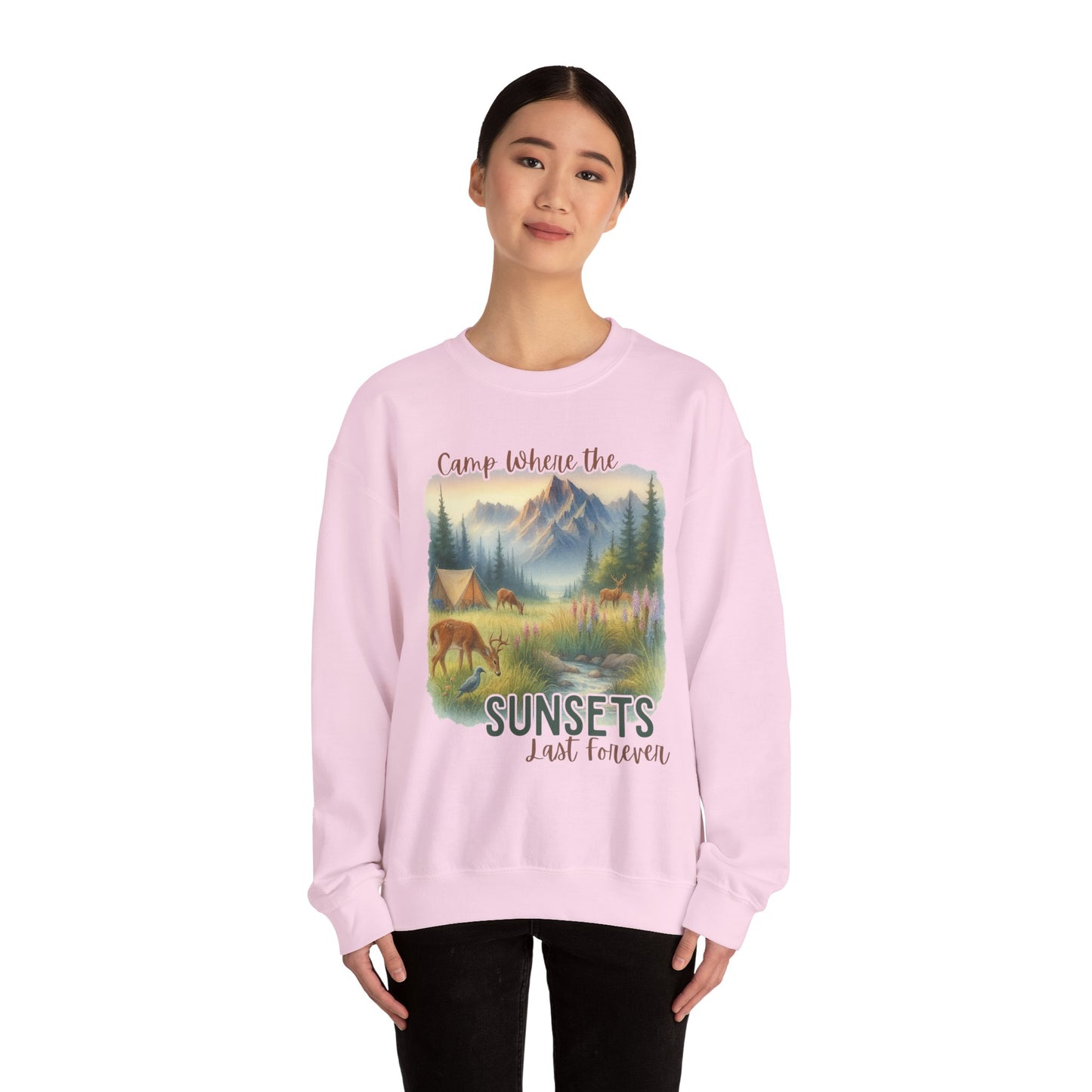 Camping Sweathirt - Crew Neck
