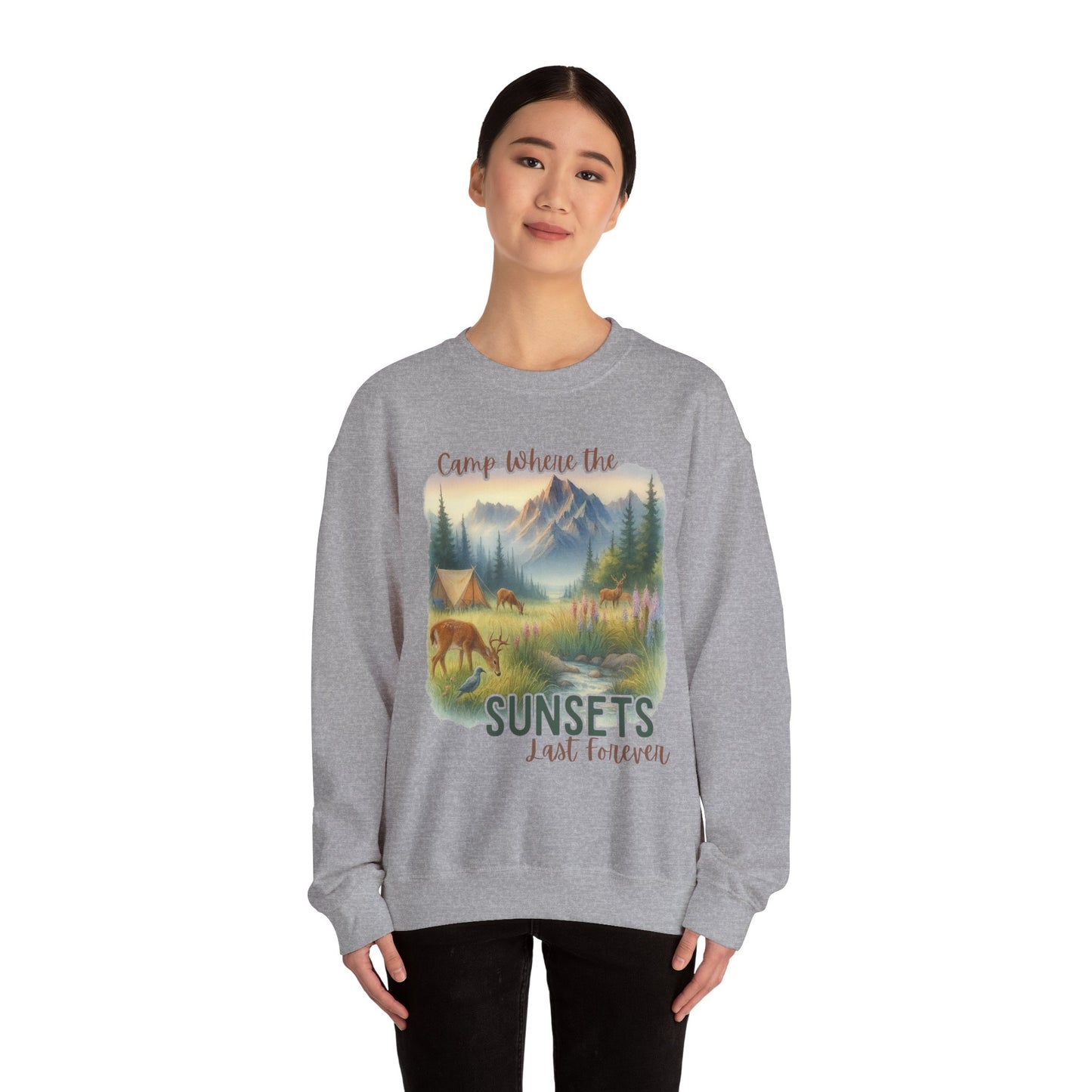 Camping Sweathirt - Crew Neck
