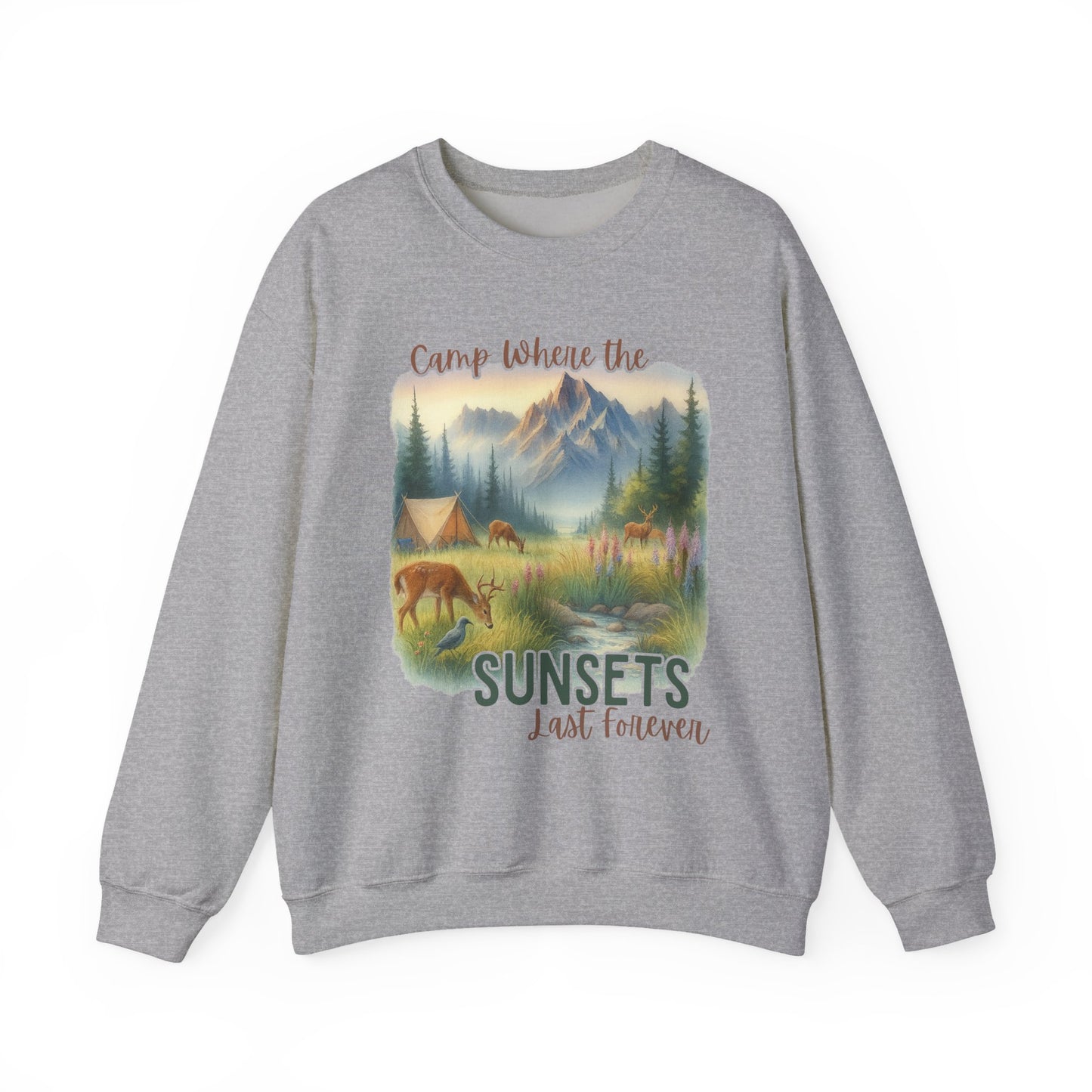 Camping Sweathirt - Crew Neck