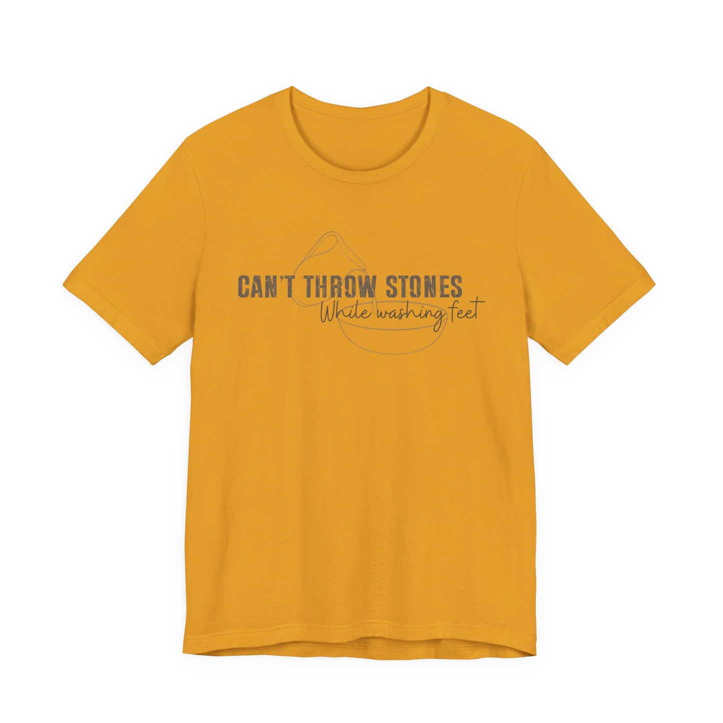 Can't Throw Stones While Washing Feet Christian Shirt