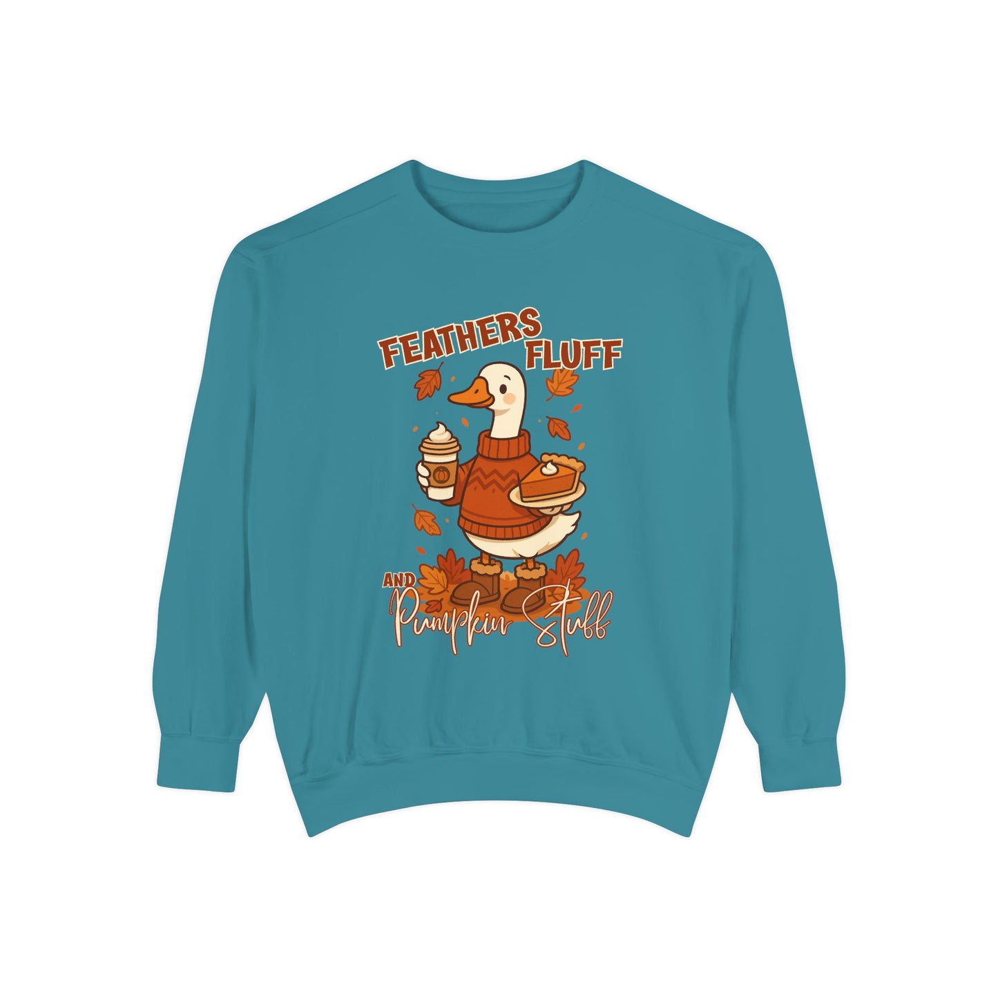 Cozy Fall Sweatshirt: Feathers & Fluff Design, Autumn Apparel, Unisex Sweater, Thanksgiving Gift, Casual Wear, Warm Layers