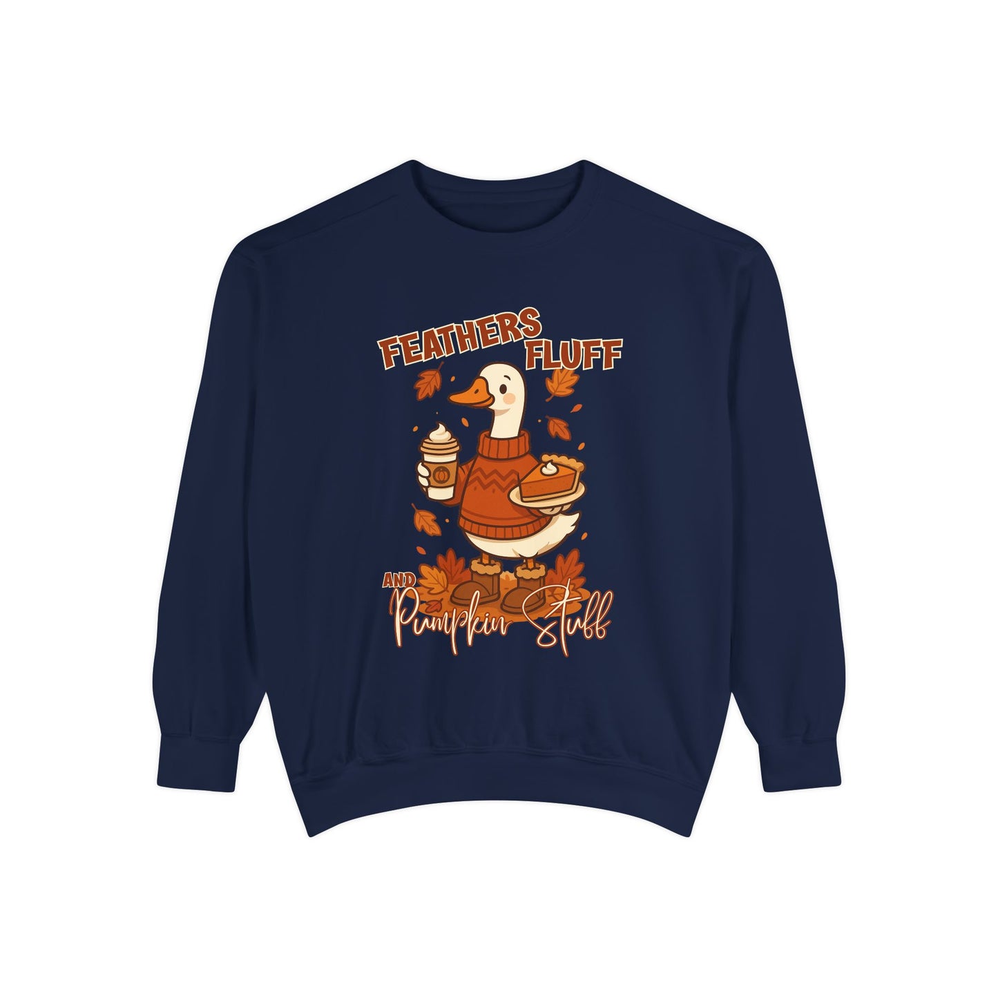 Cozy Fall Sweatshirt: Feathers & Fluff Design, Autumn Apparel, Unisex Sweater, Thanksgiving Gift, Casual Wear, Warm Layers