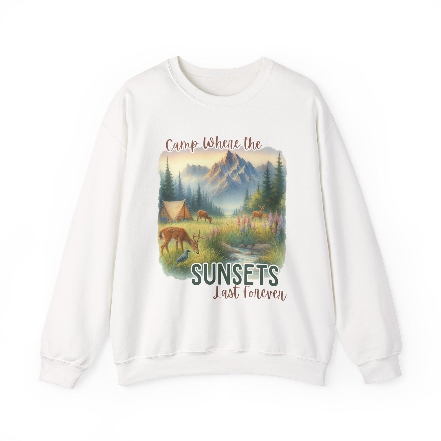 Camping Sweathirt - Crew Neck