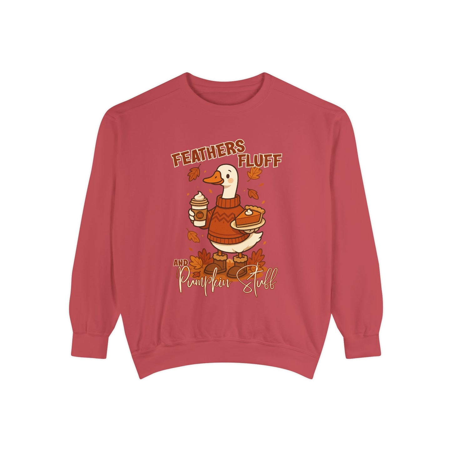 Cozy Fall Sweatshirt: Feathers & Fluff Design, Autumn Apparel, Unisex Sweater, Thanksgiving Gift, Casual Wear, Warm Layers