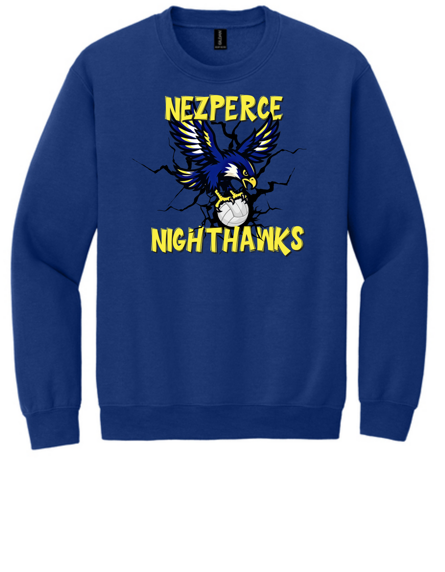 Nighthawk Volleyball W/Bird Crew Neck