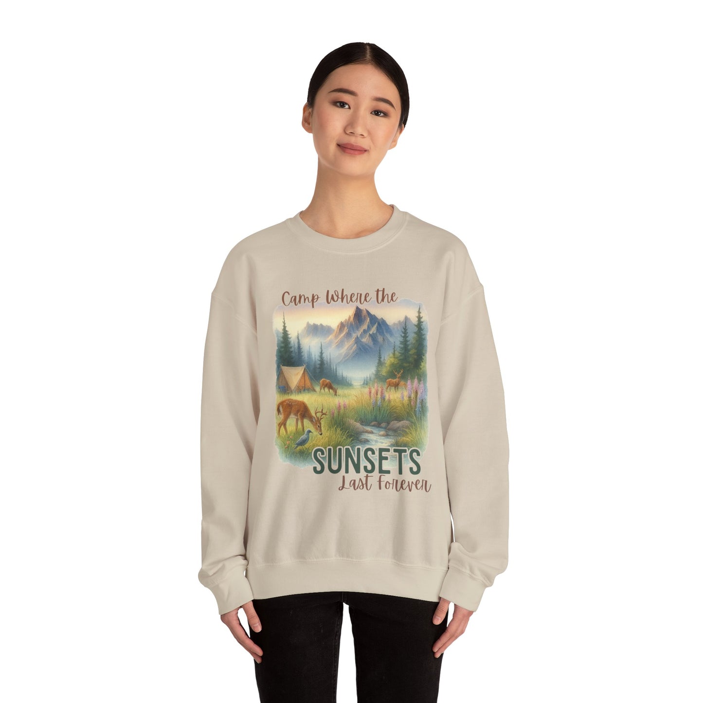 Camping Sweathirt - Crew Neck