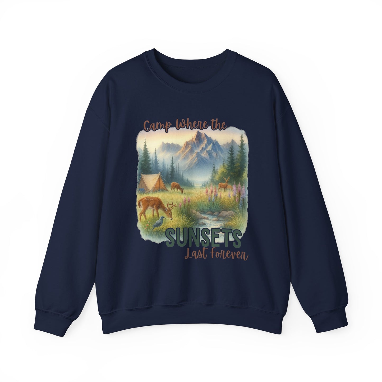 Camping Sweathirt - Crew Neck