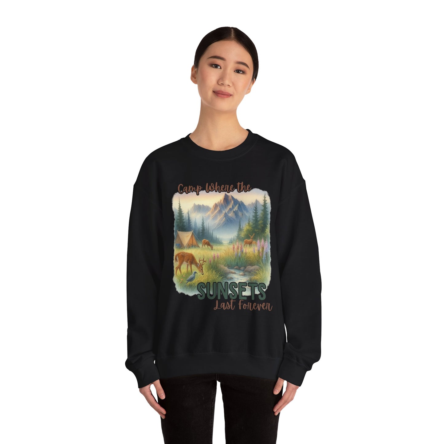 Camping Sweathirt - Crew Neck
