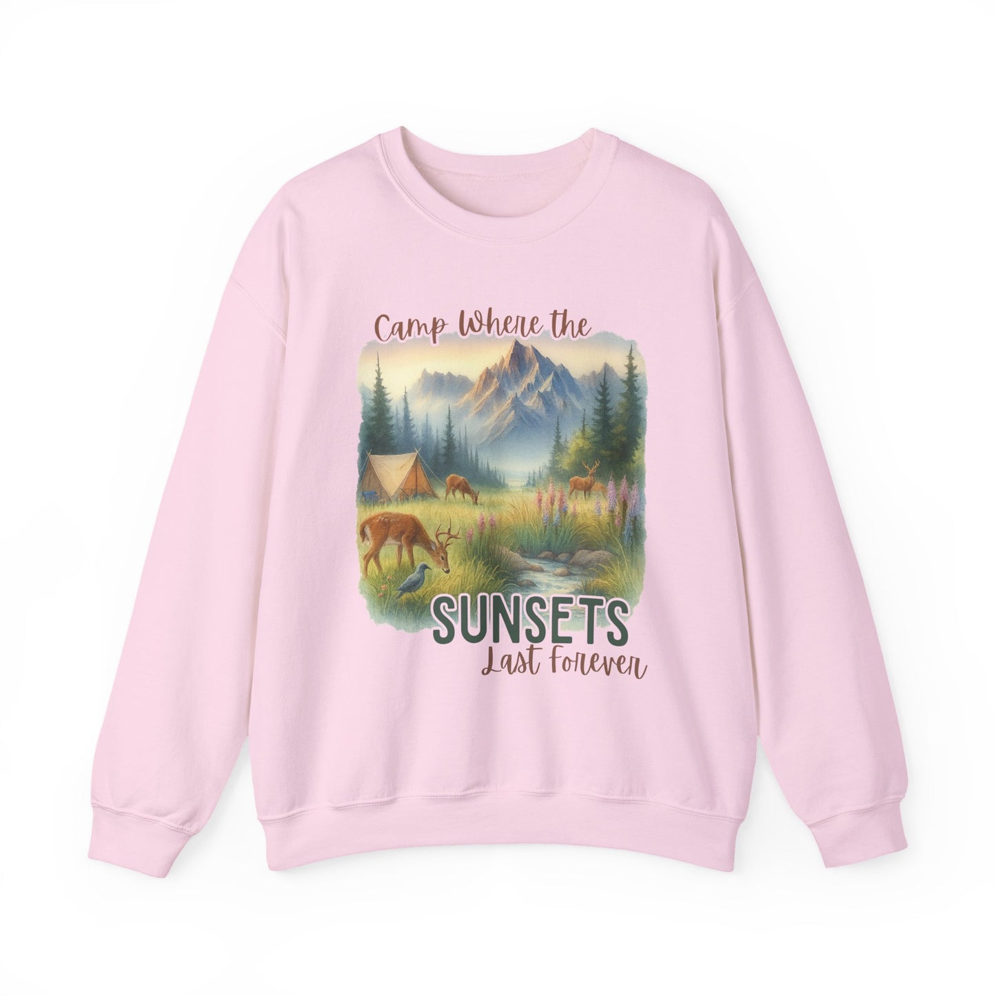 Camping Sweathirt - Crew Neck