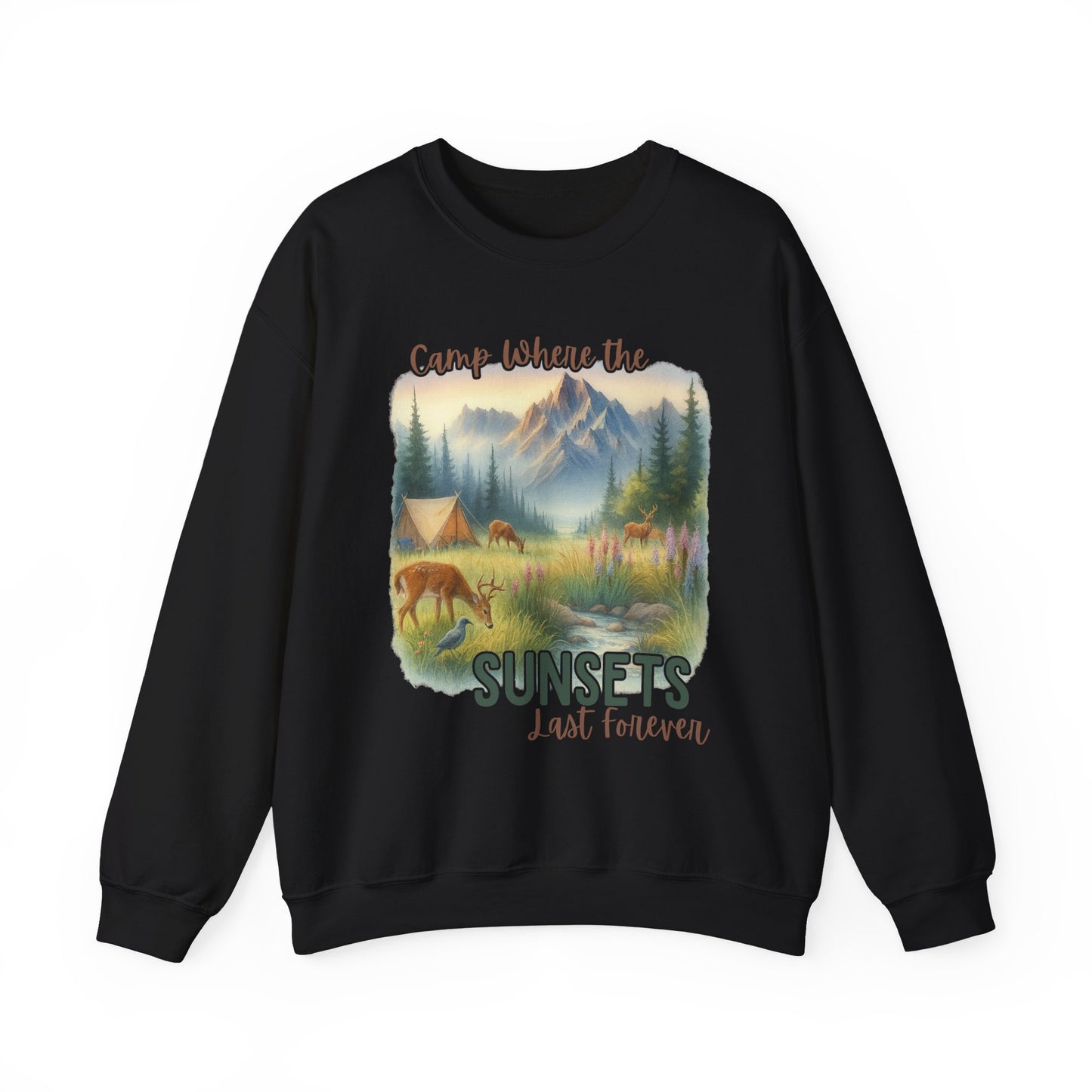 Camping Sweathirt - Crew Neck