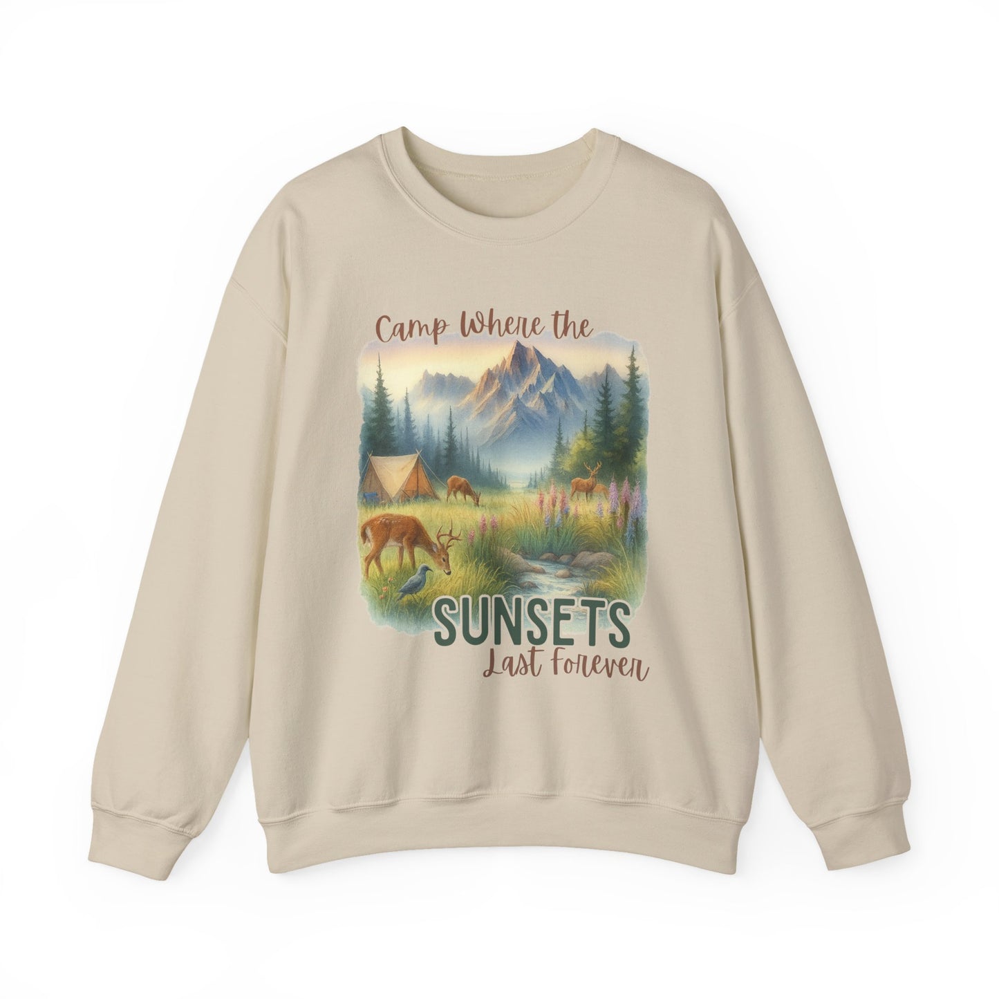 Camping Sweathirt - Crew Neck