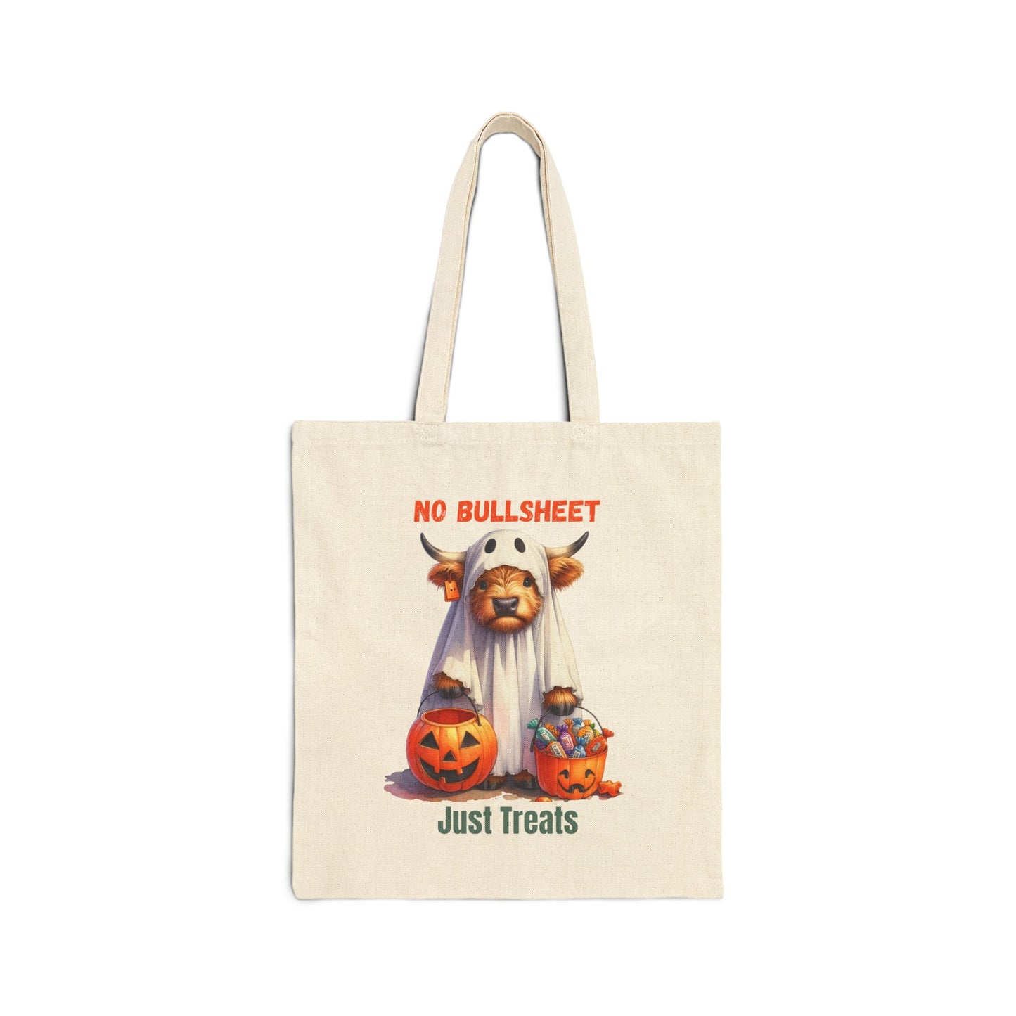 Halloween Candy Bag, Funny Trick-or-Treat Tote, Fall Harvest Bag, Reusable Shopping Bag