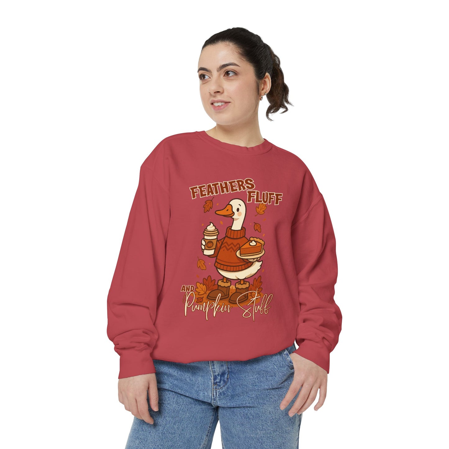 Cozy Fall Sweatshirt: Feathers & Fluff Design, Autumn Apparel, Unisex Sweater, Thanksgiving Gift, Casual Wear, Warm Layers