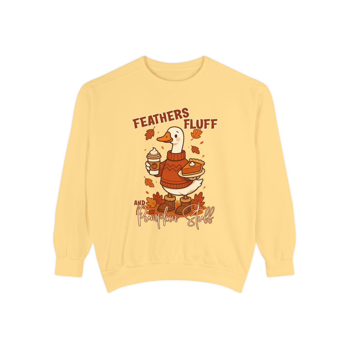 Cozy Fall Sweatshirt: Feathers & Fluff Design, Autumn Apparel, Unisex Sweater, Thanksgiving Gift, Casual Wear, Warm Layers