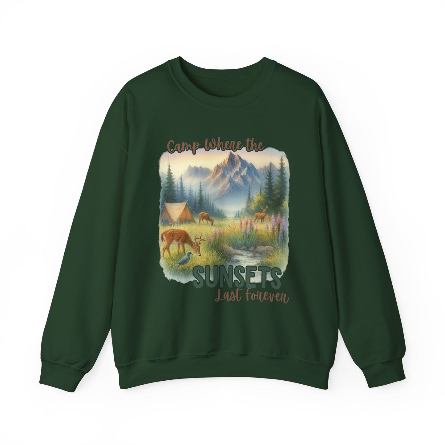 Camping Sweathirt - Crew Neck