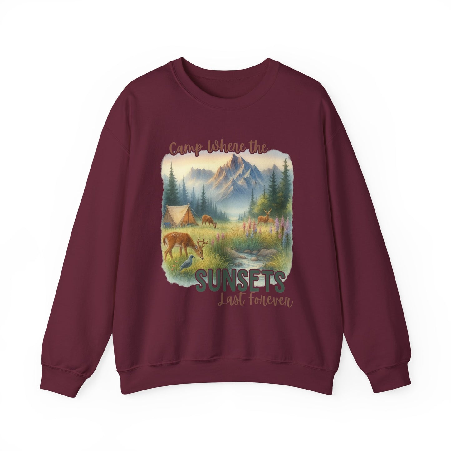 Camping Sweathirt - Crew Neck
