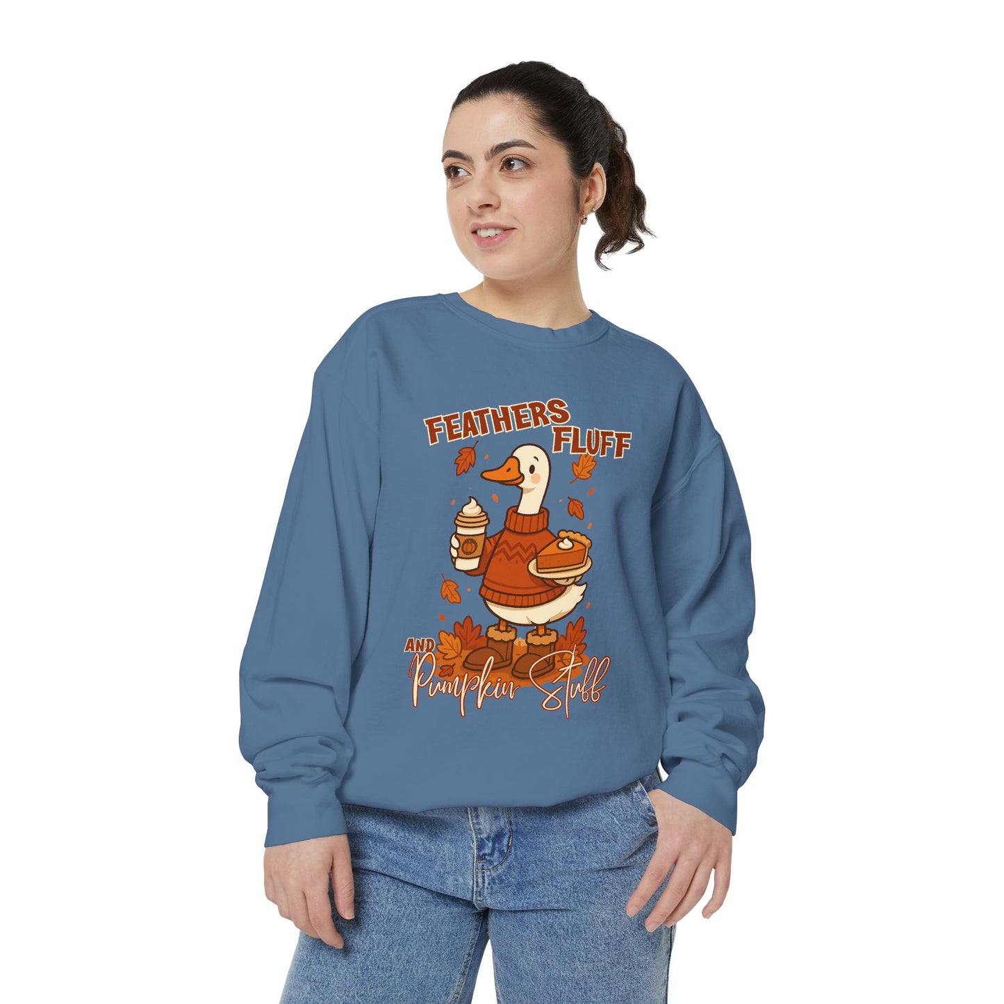 Cozy Fall Sweatshirt: Feathers & Fluff Design, Autumn Apparel, Unisex Sweater, Thanksgiving Gift, Casual Wear, Warm Layers