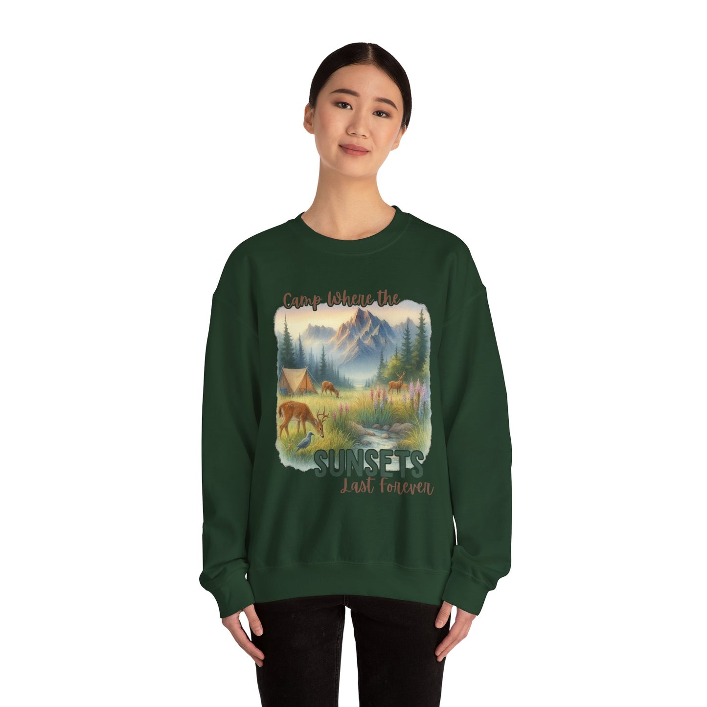 Camping Sweathirt - Crew Neck