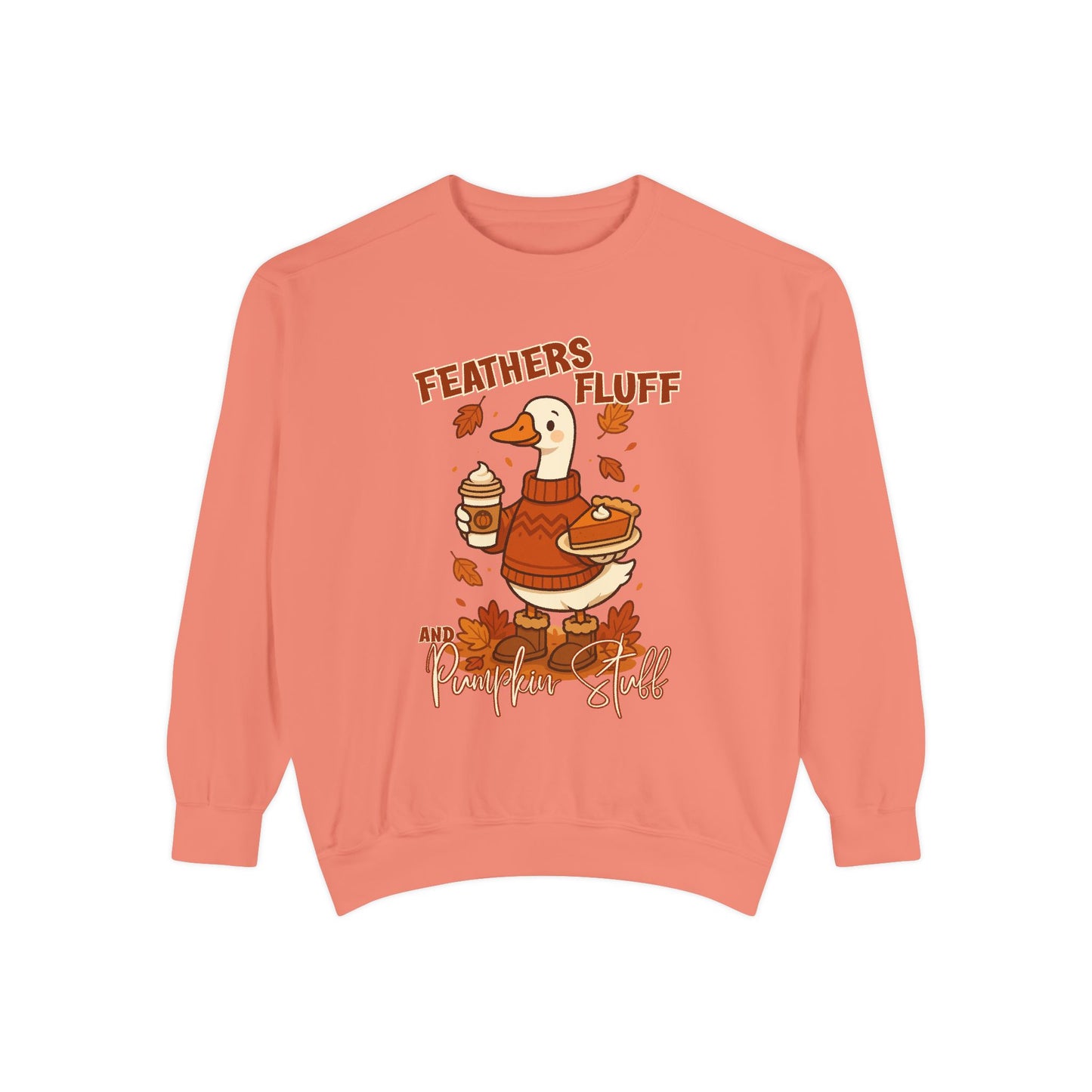 Cozy Fall Sweatshirt: Feathers & Fluff Design, Autumn Apparel, Unisex Sweater, Thanksgiving Gift, Casual Wear, Warm Layers