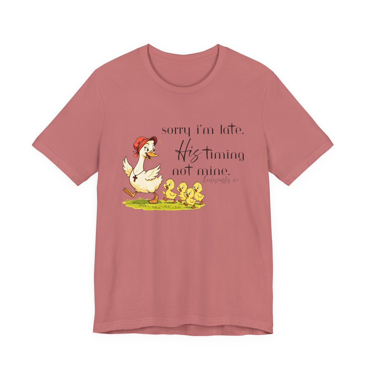 Faith Shirt, Christian Goose Shirt, His Timing Not Mine