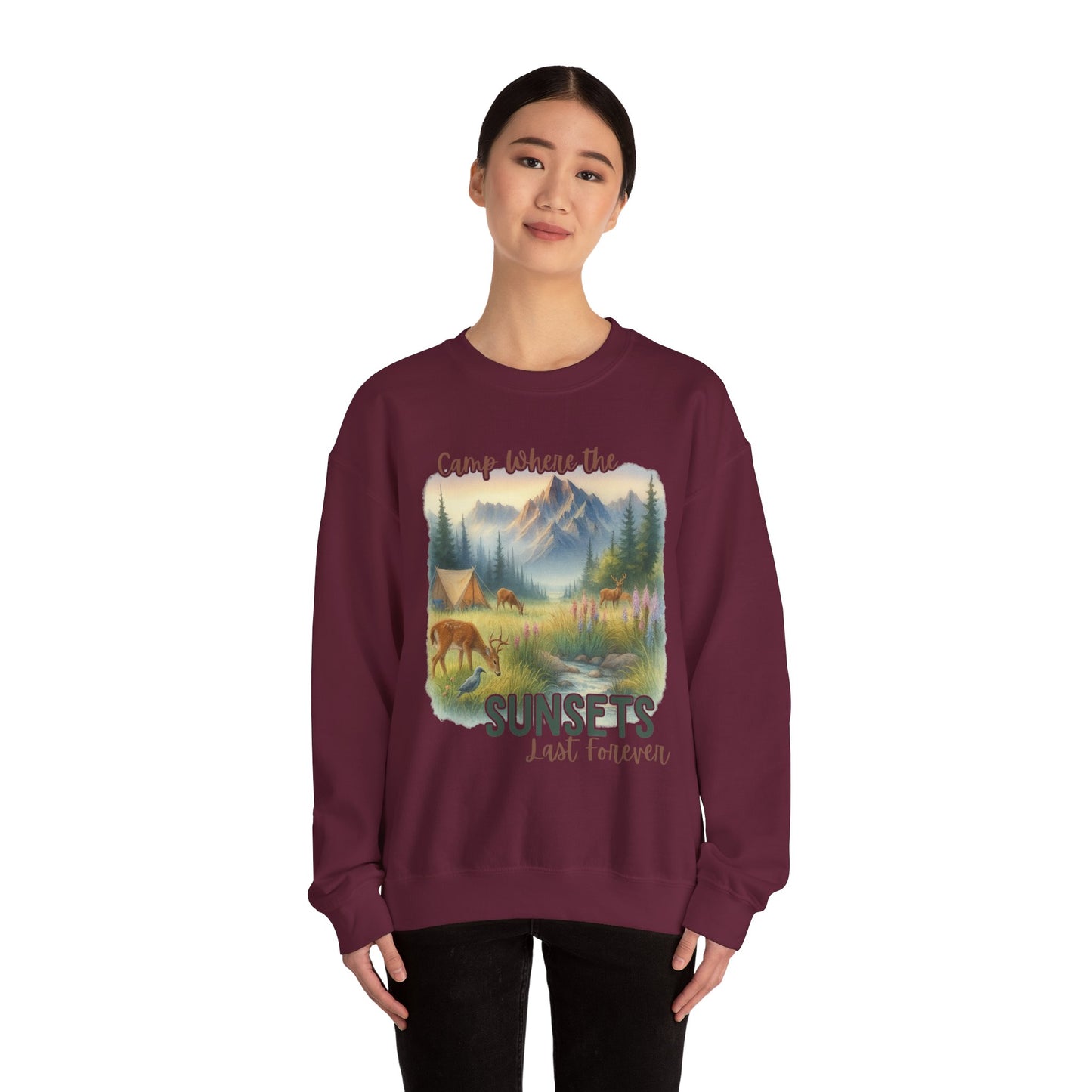 Camping Sweathirt - Crew Neck