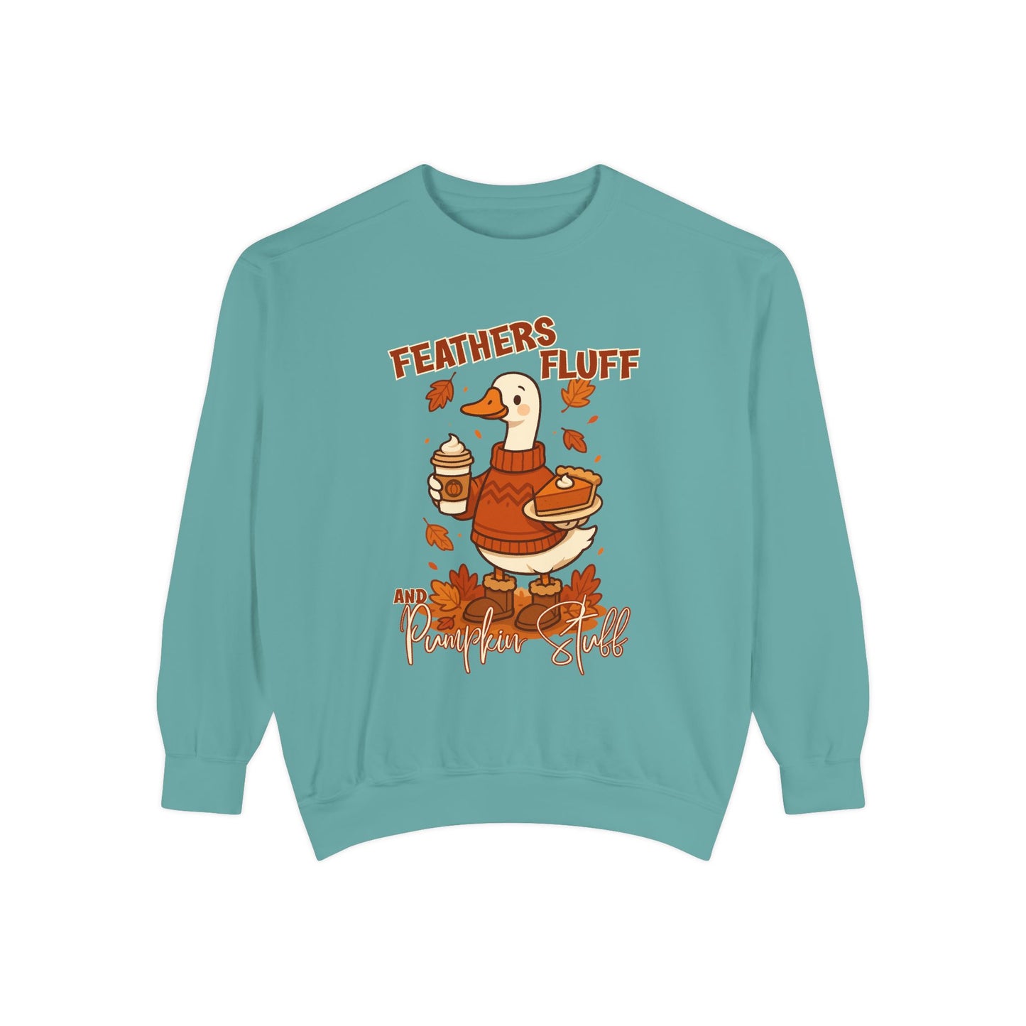 Cozy Fall Sweatshirt: Feathers & Fluff Design, Autumn Apparel, Unisex Sweater, Thanksgiving Gift, Casual Wear, Warm Layers