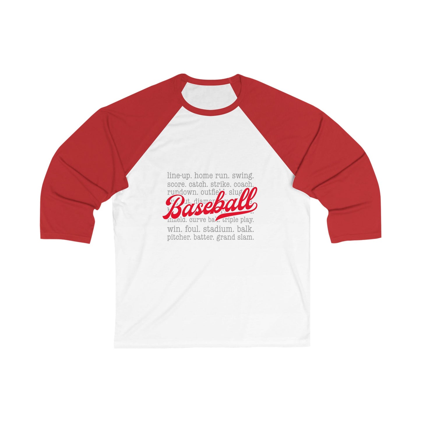 Unisex 3\4 Sleeve Baseball Tee