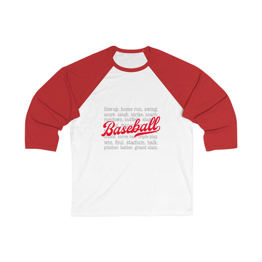 Unisex 3\4 Sleeve Baseball Tee