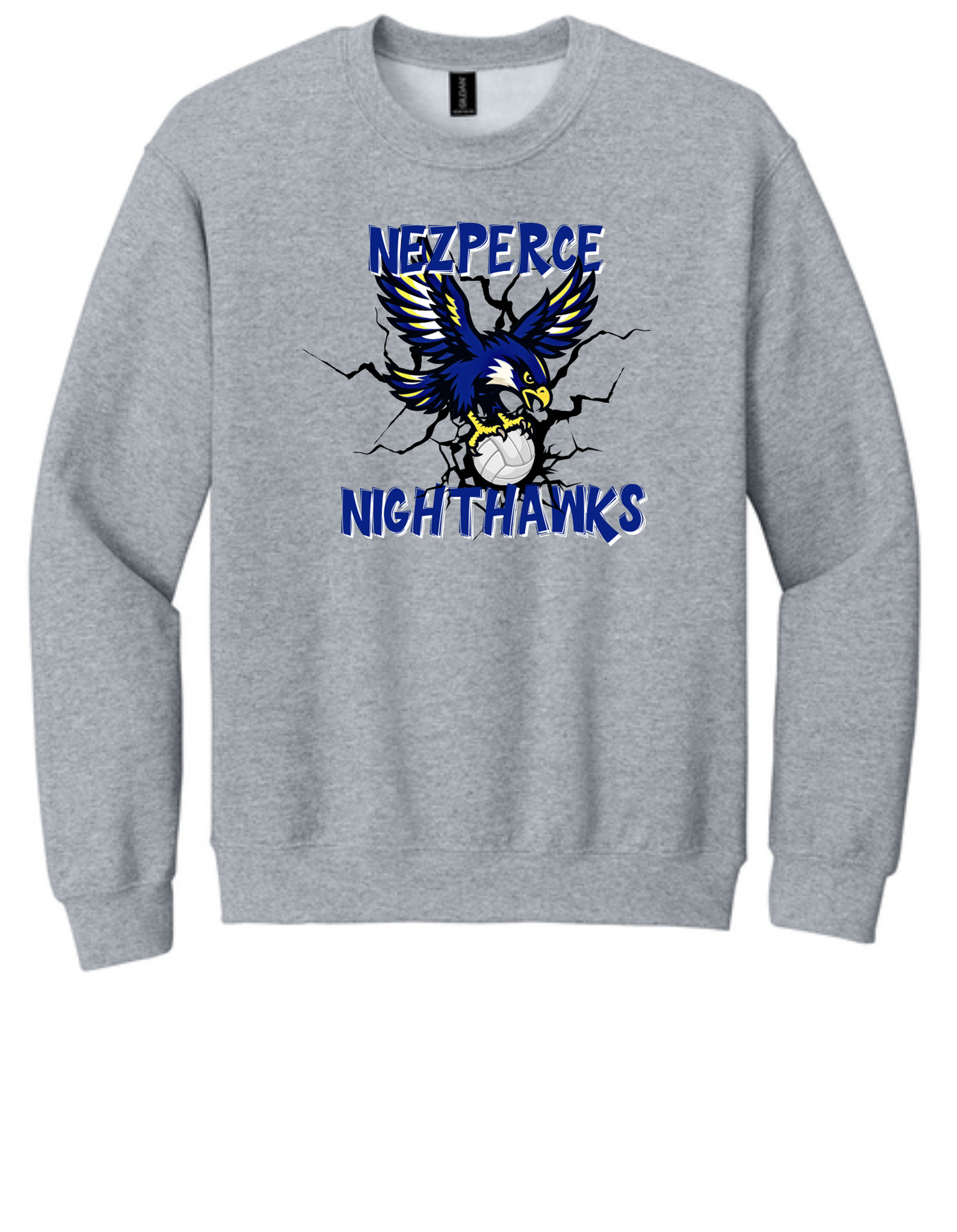 Nighthawk Volleyball W/Bird Crew Neck
