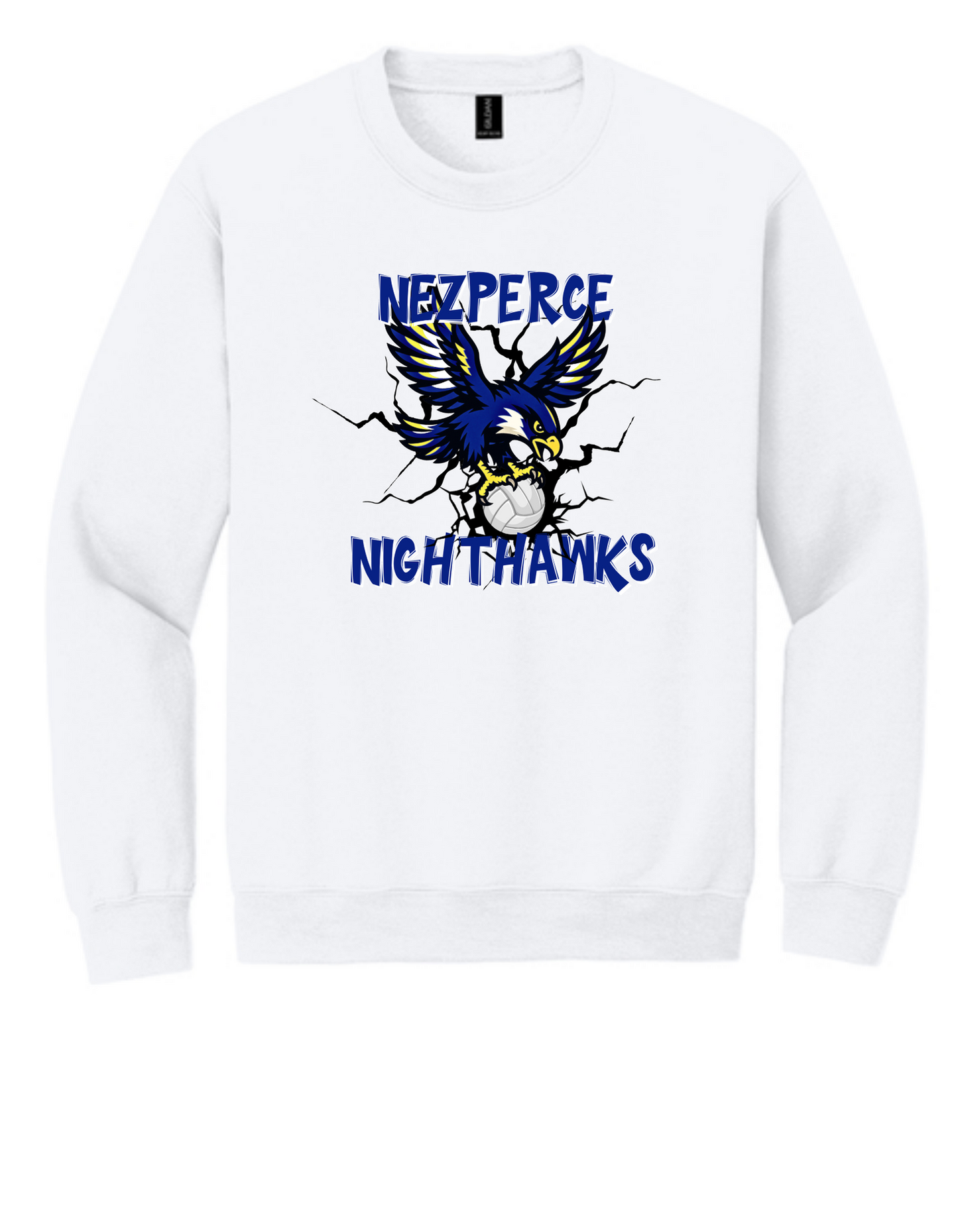 Nighthawk Volleyball W/Bird Crew Neck