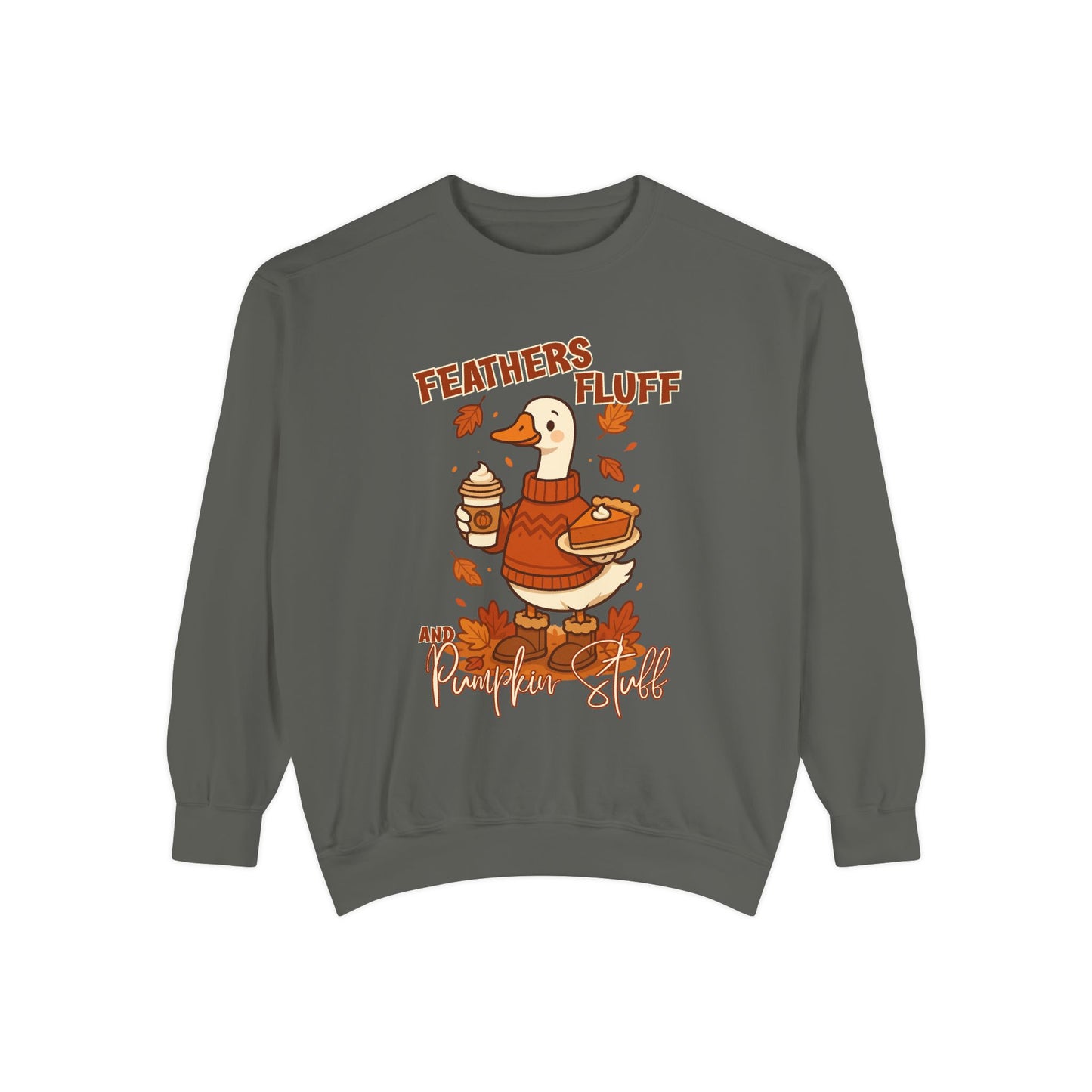Cozy Fall Sweatshirt: Feathers & Fluff Design, Autumn Apparel, Unisex Sweater, Thanksgiving Gift, Casual Wear, Warm Layers