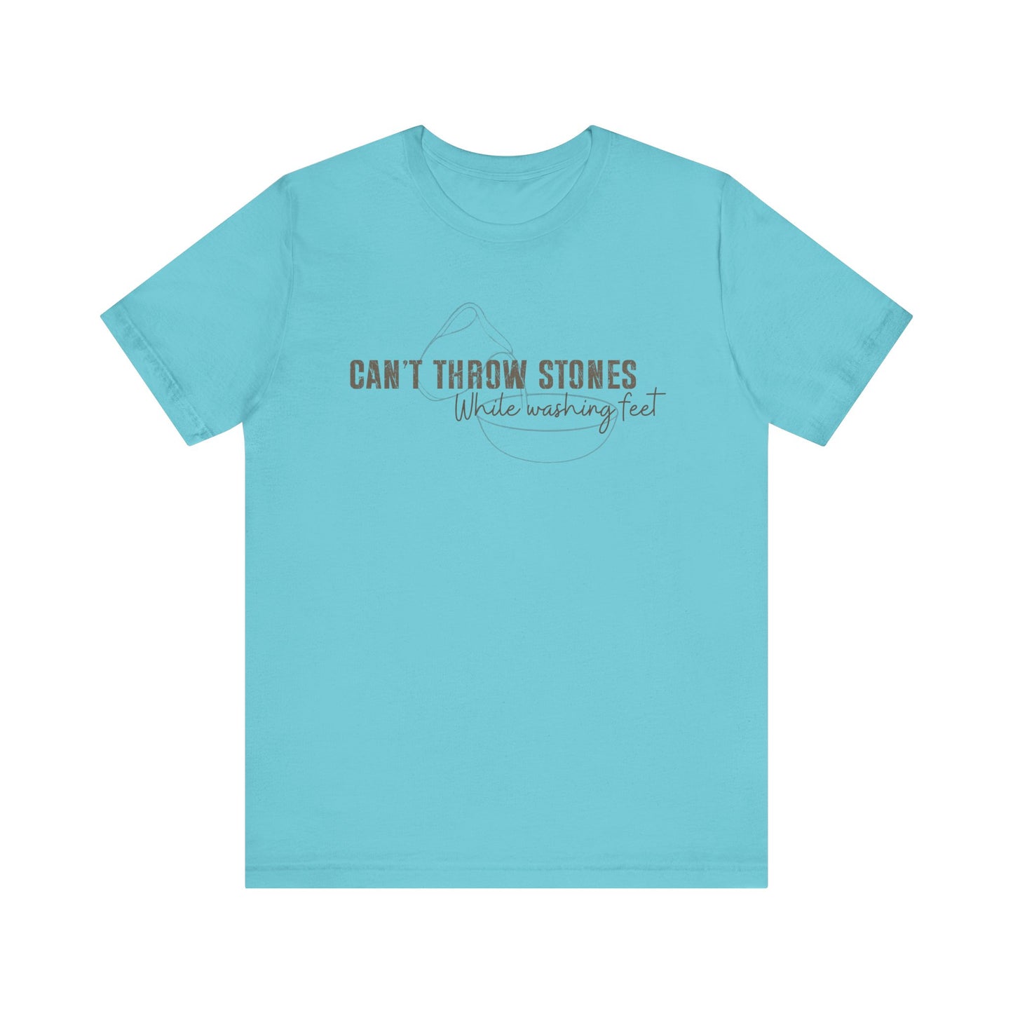Can't Throw Stones While Washing Feet Christian Shirt