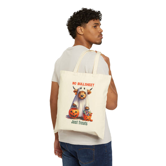 Halloween Candy Bag, Funny Trick-or-Treat Tote, Fall Harvest Bag, Reusable Shopping Bag