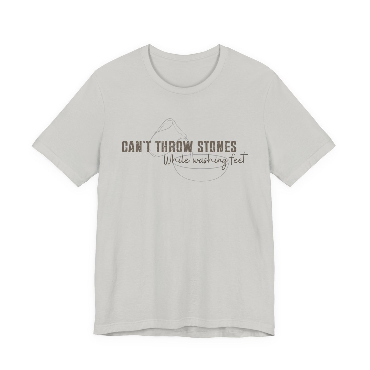 Can't Throw Stones While Washing Feet Christian Shirt