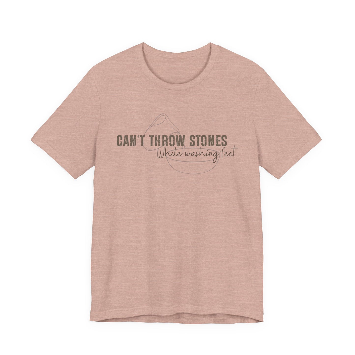 Can't Throw Stones While Washing Feet Christian Shirt