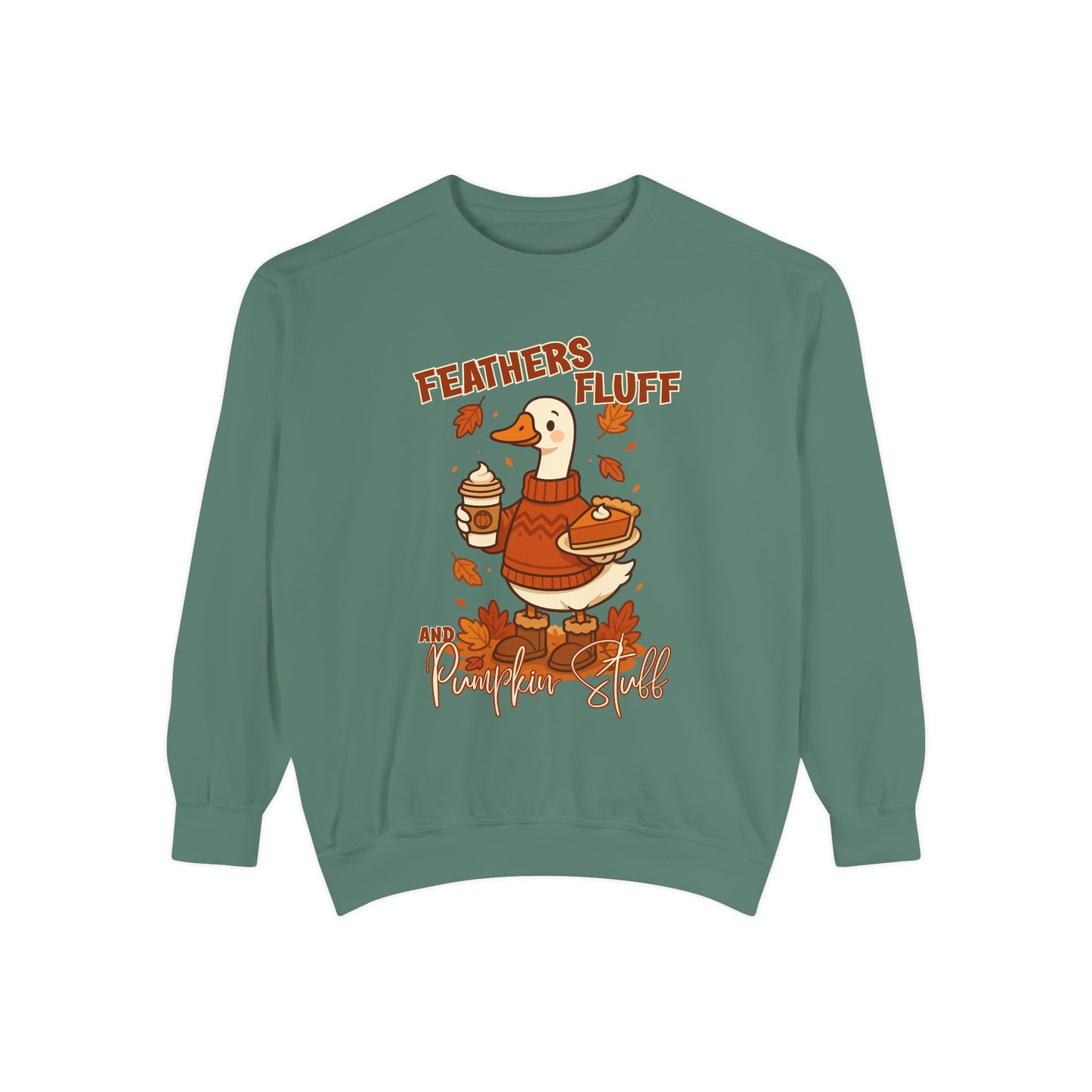 Cozy Fall Sweatshirt: Feathers & Fluff Design, Autumn Apparel, Unisex Sweater, Thanksgiving Gift, Casual Wear, Warm Layers