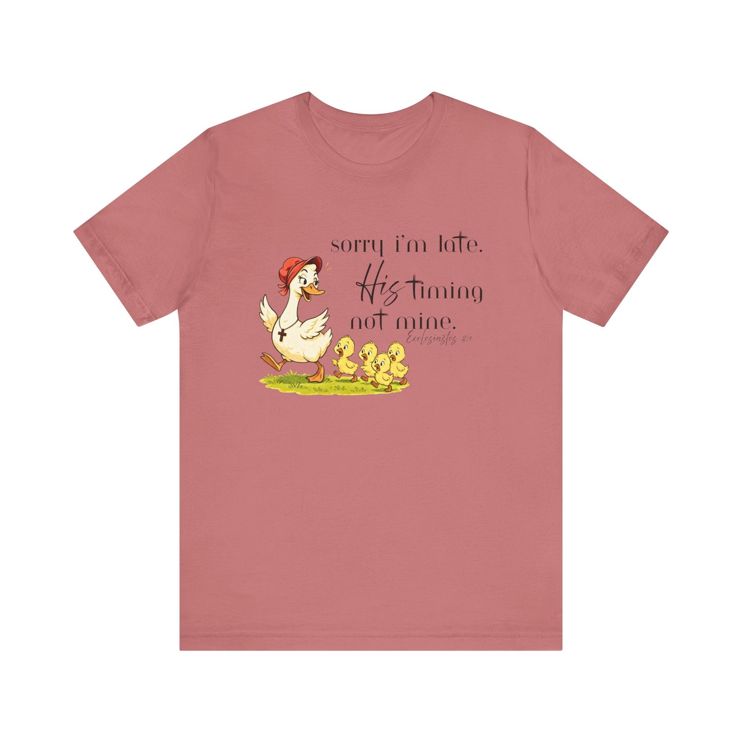 Faith Shirt, Christian Goose Shirt, His Timing Not Mine