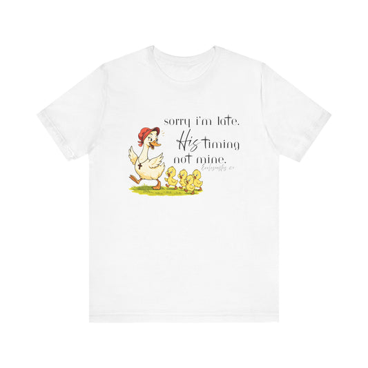 Faith Shirt, Christian Goose Shirt, His Timing Not Mine