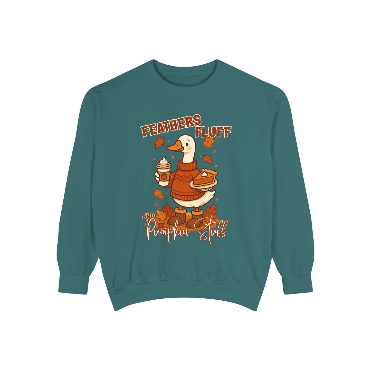 Cozy Fall Sweatshirt: Feathers & Fluff Design, Autumn Apparel, Unisex Sweater, Thanksgiving Gift, Casual Wear, Warm Layers