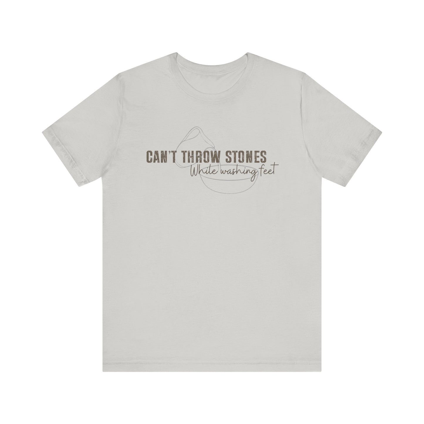 Can't Throw Stones While Washing Feet Christian Shirt