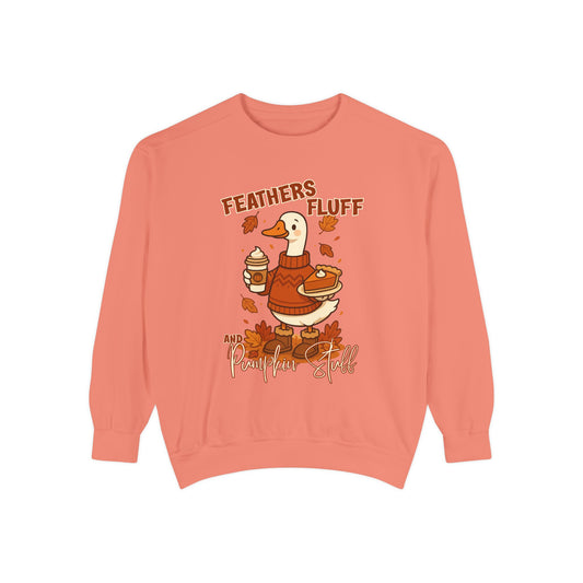 Cozy Fall Sweatshirt: Feathers & Fluff Design, Autumn Apparel, Unisex Sweater, Thanksgiving Gift, Casual Wear, Warm Layers